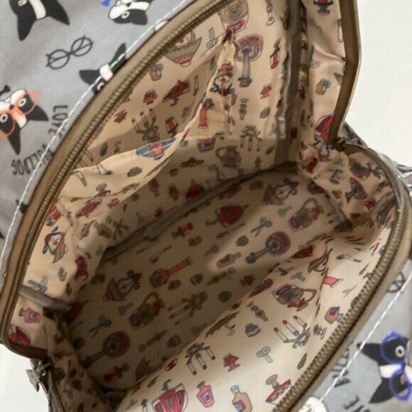 Qzcai Garden Grey Backpack with dogs - Picture 8 of 12